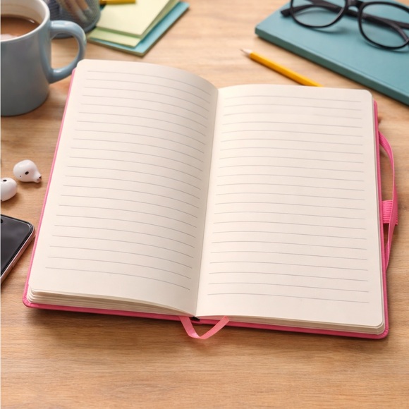 Pink Notebook with Fun Design - Picture 2 of 2